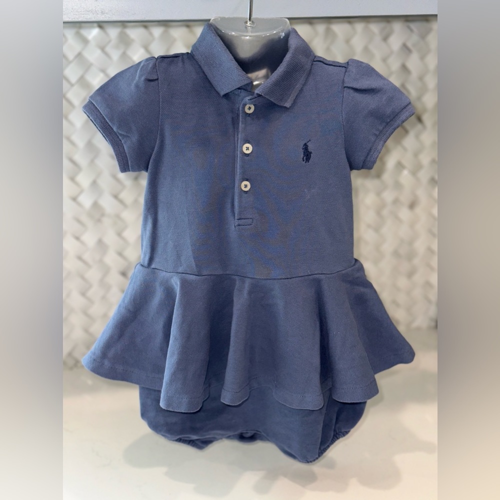 Pleated Mesh Polo Dress & Bloomer